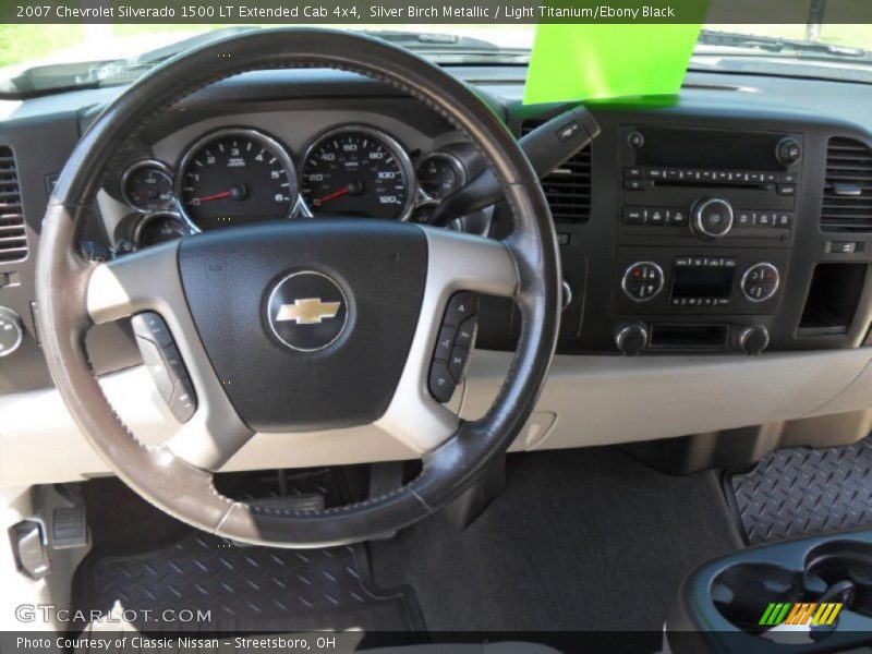 Silver Birch Metallic / Light Titanium/Ebony Black 2007 Chevrolet Silverado 1500 LT Extended Cab 4x4