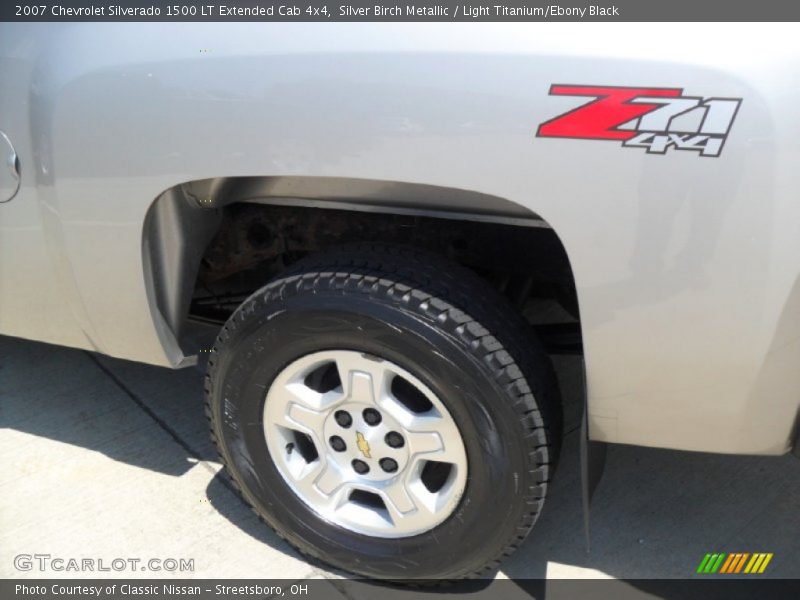 Silver Birch Metallic / Light Titanium/Ebony Black 2007 Chevrolet Silverado 1500 LT Extended Cab 4x4