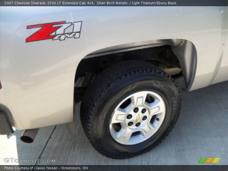 Silver Birch Metallic / Light Titanium/Ebony Black 2007 Chevrolet Silverado 1500 LT Extended Cab 4x4
