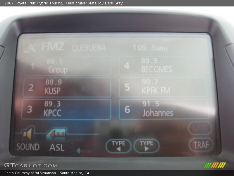 Classic Silver Metallic / Dark Gray 2007 Toyota Prius Hybrid Touring