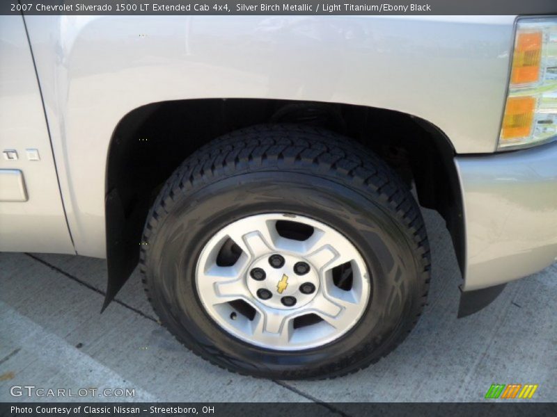 Silver Birch Metallic / Light Titanium/Ebony Black 2007 Chevrolet Silverado 1500 LT Extended Cab 4x4