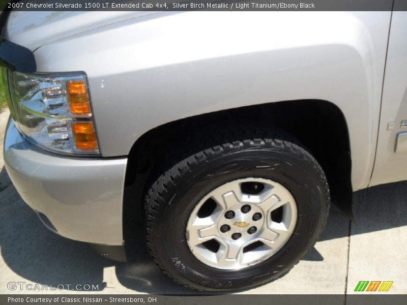 Silver Birch Metallic / Light Titanium/Ebony Black 2007 Chevrolet Silverado 1500 LT Extended Cab 4x4