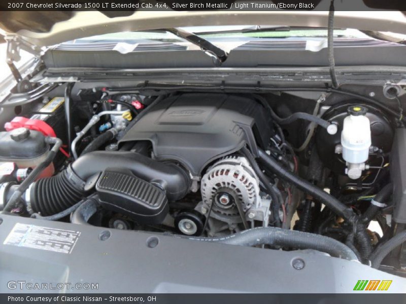 Silver Birch Metallic / Light Titanium/Ebony Black 2007 Chevrolet Silverado 1500 LT Extended Cab 4x4