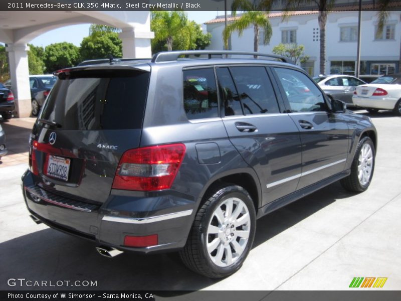 Steel Grey Metallic / Black 2011 Mercedes-Benz GLK 350 4Matic