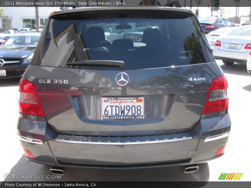 Steel Grey Metallic / Black 2011 Mercedes-Benz GLK 350 4Matic