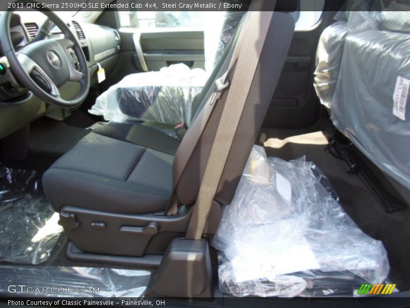 Steel Gray Metallic / Ebony 2013 GMC Sierra 2500HD SLE Extended Cab 4x4