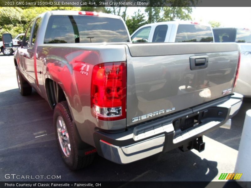 Steel Gray Metallic / Ebony 2013 GMC Sierra 2500HD SLE Extended Cab 4x4