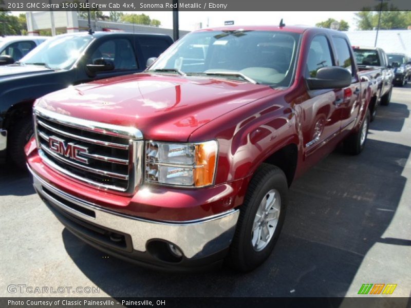 Sonoma Red Metallic / Ebony 2013 GMC Sierra 1500 SLE Crew Cab 4x4