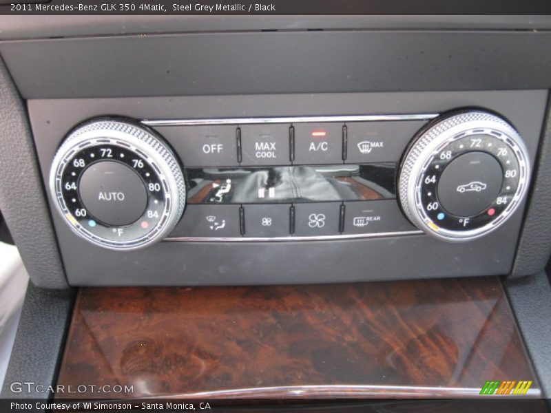 Steel Grey Metallic / Black 2011 Mercedes-Benz GLK 350 4Matic