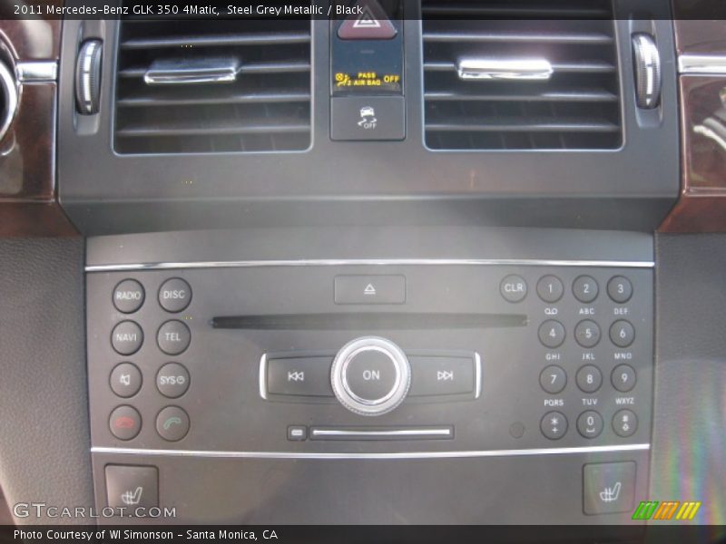 Steel Grey Metallic / Black 2011 Mercedes-Benz GLK 350 4Matic
