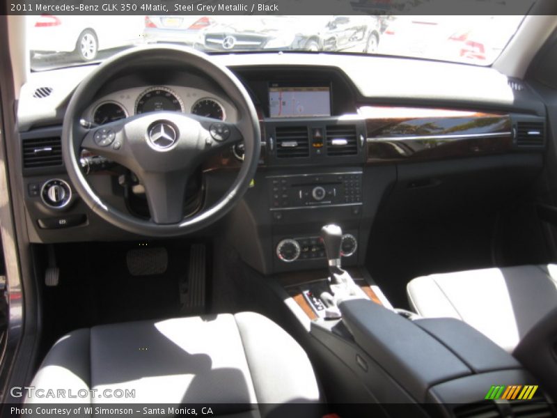 Steel Grey Metallic / Black 2011 Mercedes-Benz GLK 350 4Matic