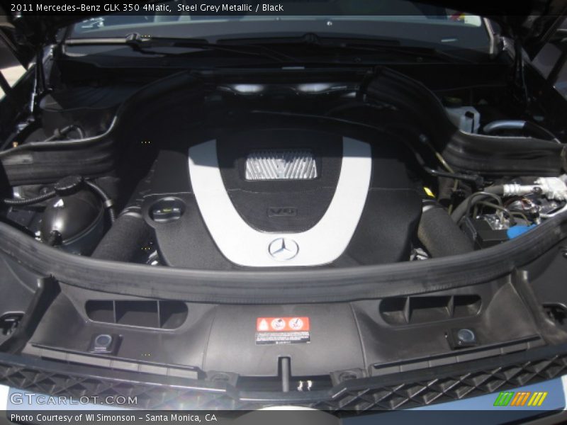 Steel Grey Metallic / Black 2011 Mercedes-Benz GLK 350 4Matic
