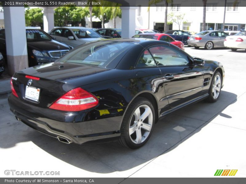 Black / Black 2011 Mercedes-Benz SL 550 Roadster