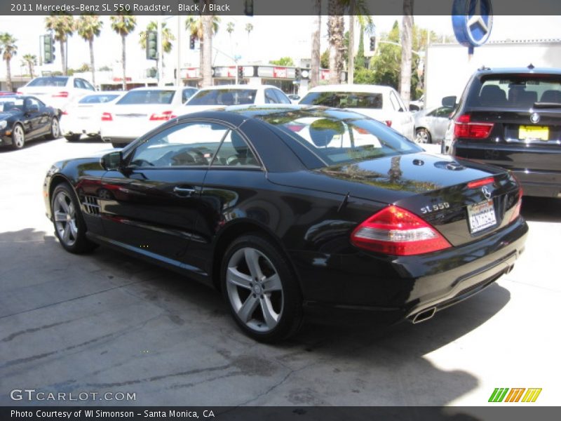 Black / Black 2011 Mercedes-Benz SL 550 Roadster