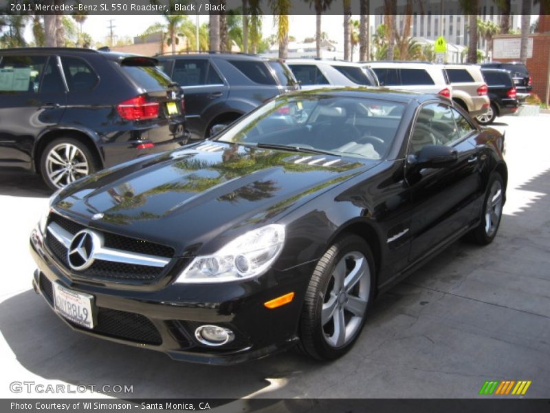 Black / Black 2011 Mercedes-Benz SL 550 Roadster