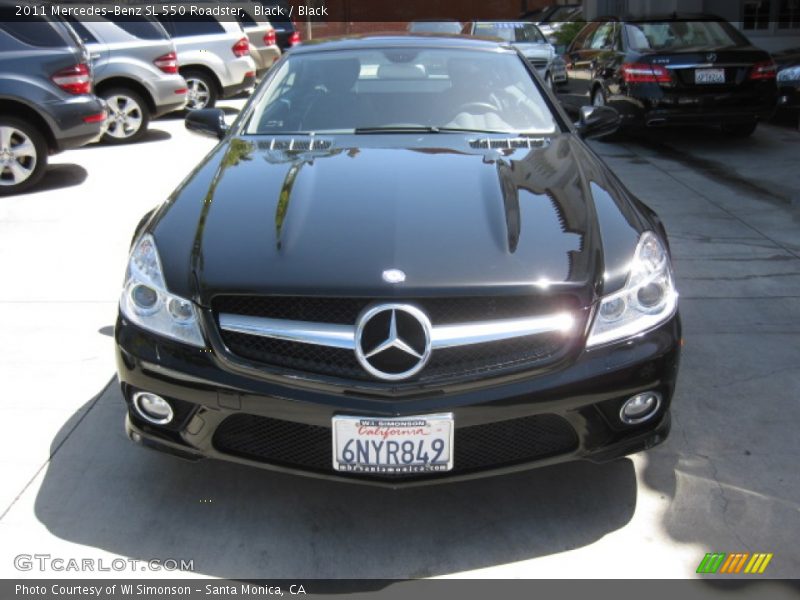 Black / Black 2011 Mercedes-Benz SL 550 Roadster