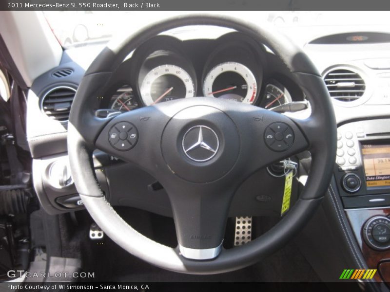 Black / Black 2011 Mercedes-Benz SL 550 Roadster