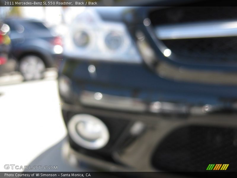 Black / Black 2011 Mercedes-Benz SL 550 Roadster