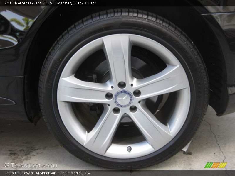 Black / Black 2011 Mercedes-Benz SL 550 Roadster