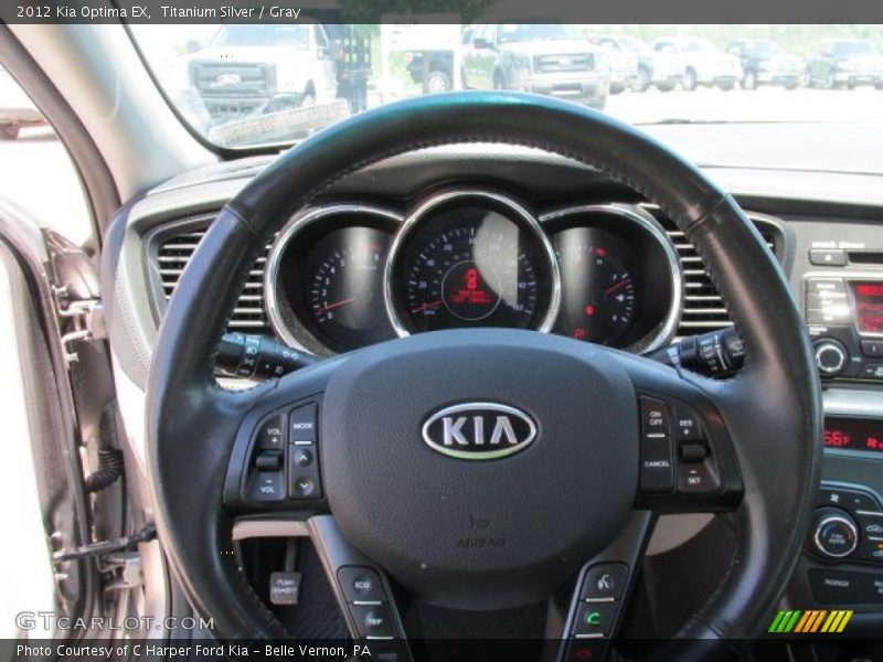 Titanium Silver / Gray 2012 Kia Optima EX