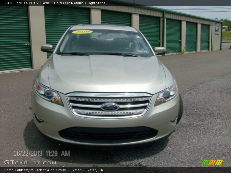 Gold Leaf Metallic / Light Stone 2010 Ford Taurus SEL AWD