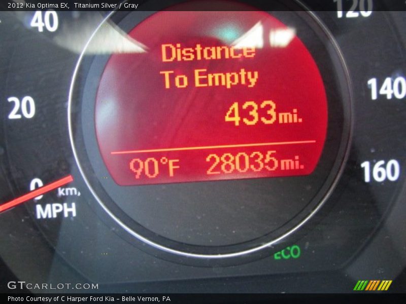 Titanium Silver / Gray 2012 Kia Optima EX