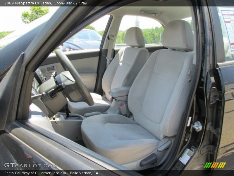 Ebony Black / Gray 2009 Kia Spectra EX Sedan