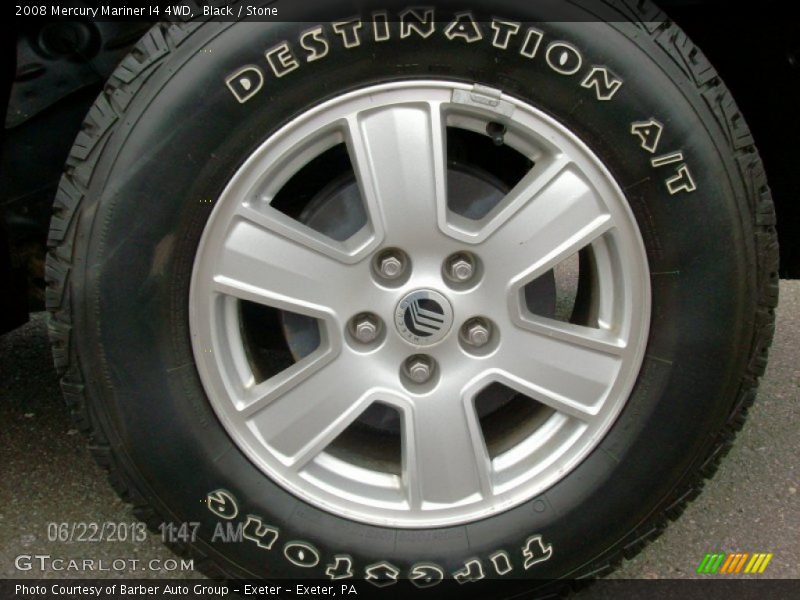 Black / Stone 2008 Mercury Mariner I4 4WD