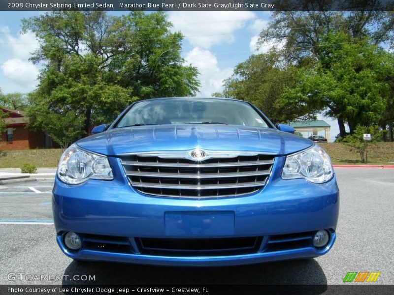 Marathon Blue Pearl / Dark Slate Gray/Light Slate Gray 2008 Chrysler Sebring Limited Sedan