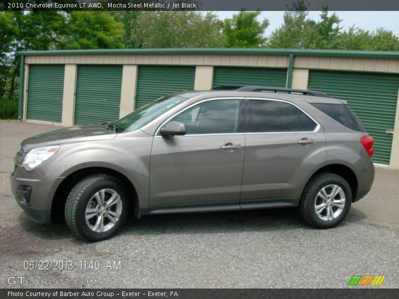 Mocha Steel Metallic / Jet Black 2010 Chevrolet Equinox LT AWD