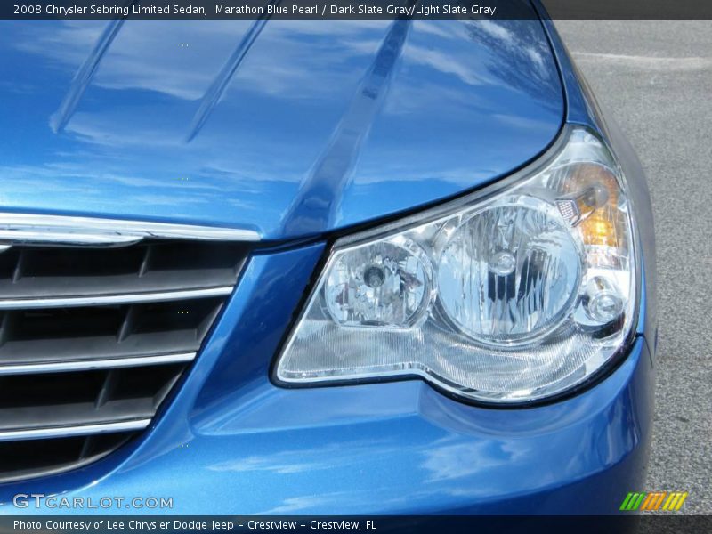 Marathon Blue Pearl / Dark Slate Gray/Light Slate Gray 2008 Chrysler Sebring Limited Sedan