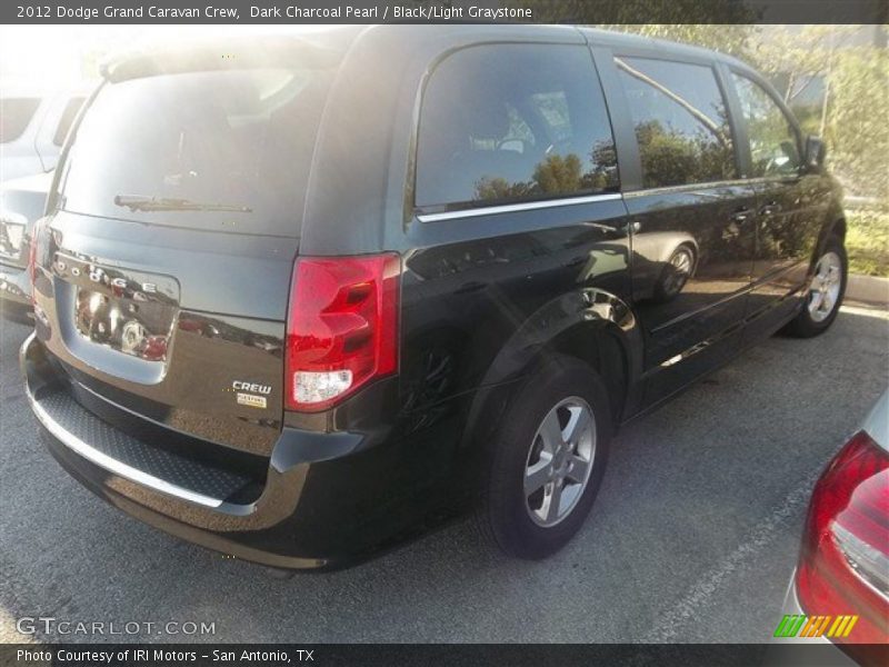Dark Charcoal Pearl / Black/Light Graystone 2012 Dodge Grand Caravan Crew