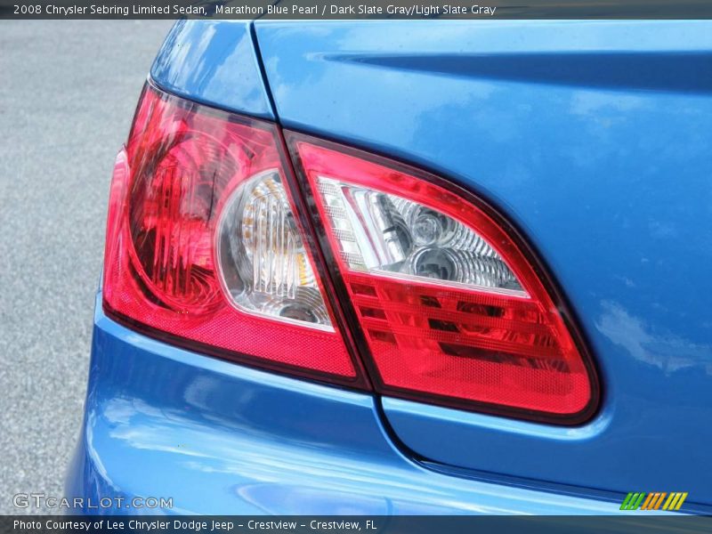 Marathon Blue Pearl / Dark Slate Gray/Light Slate Gray 2008 Chrysler Sebring Limited Sedan