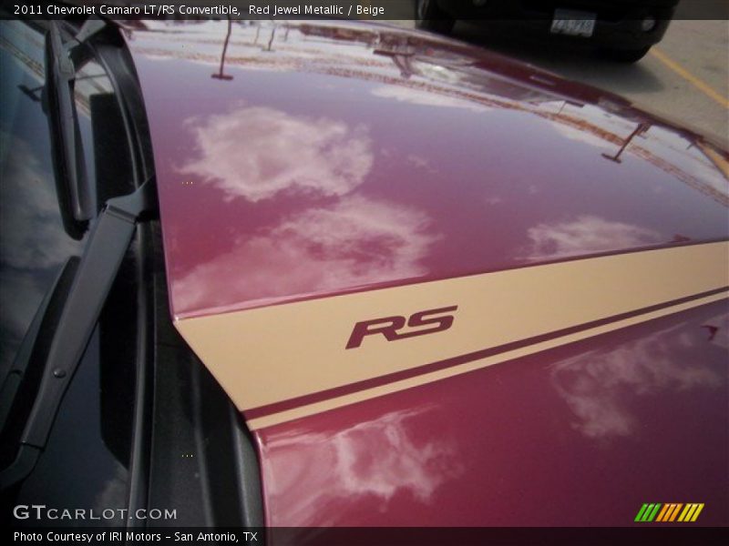 Red Jewel Metallic / Beige 2011 Chevrolet Camaro LT/RS Convertible