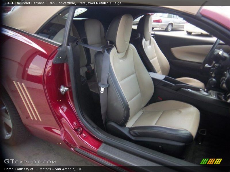 Red Jewel Metallic / Beige 2011 Chevrolet Camaro LT/RS Convertible