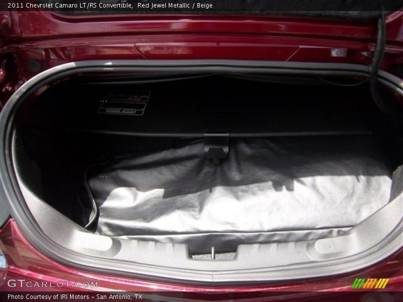 Red Jewel Metallic / Beige 2011 Chevrolet Camaro LT/RS Convertible