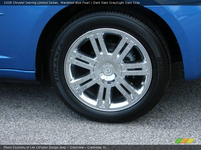 Marathon Blue Pearl / Dark Slate Gray/Light Slate Gray 2008 Chrysler Sebring Limited Sedan