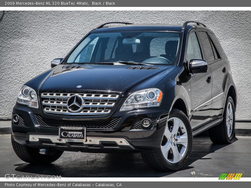 Black / Black 2009 Mercedes-Benz ML 320 BlueTec 4Matic
