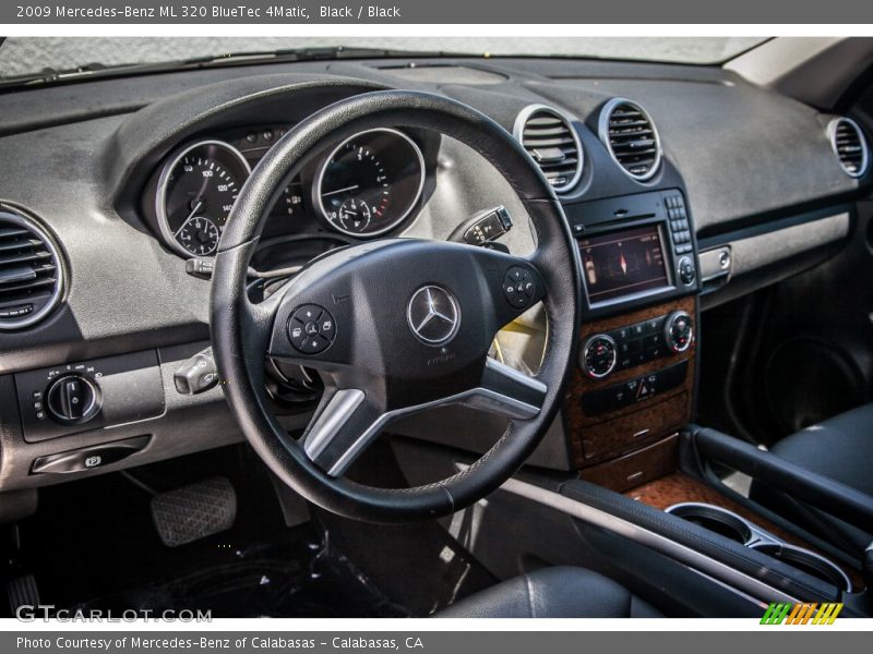 Black / Black 2009 Mercedes-Benz ML 320 BlueTec 4Matic