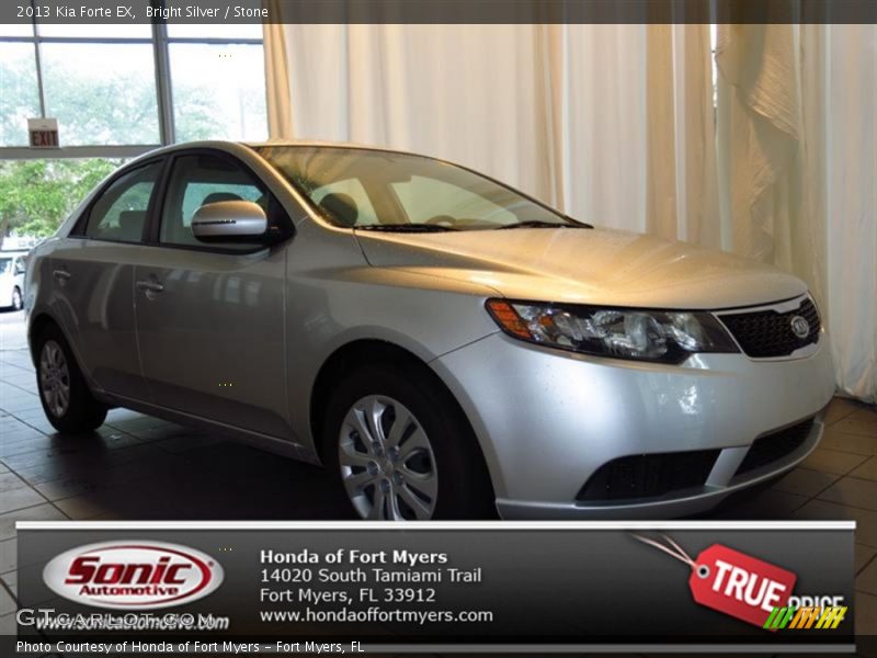 Bright Silver / Stone 2013 Kia Forte EX