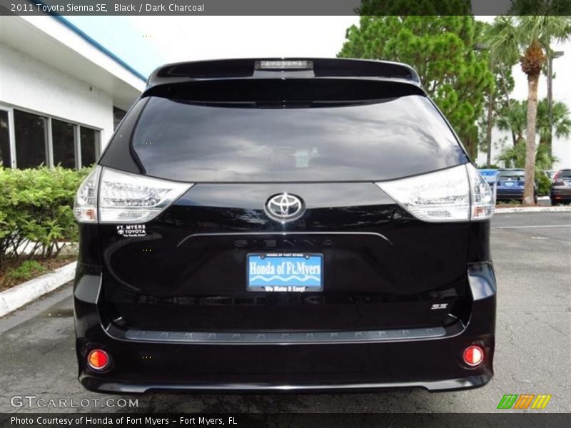 Black / Dark Charcoal 2011 Toyota Sienna SE
