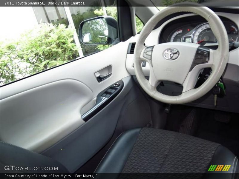 Black / Dark Charcoal 2011 Toyota Sienna SE