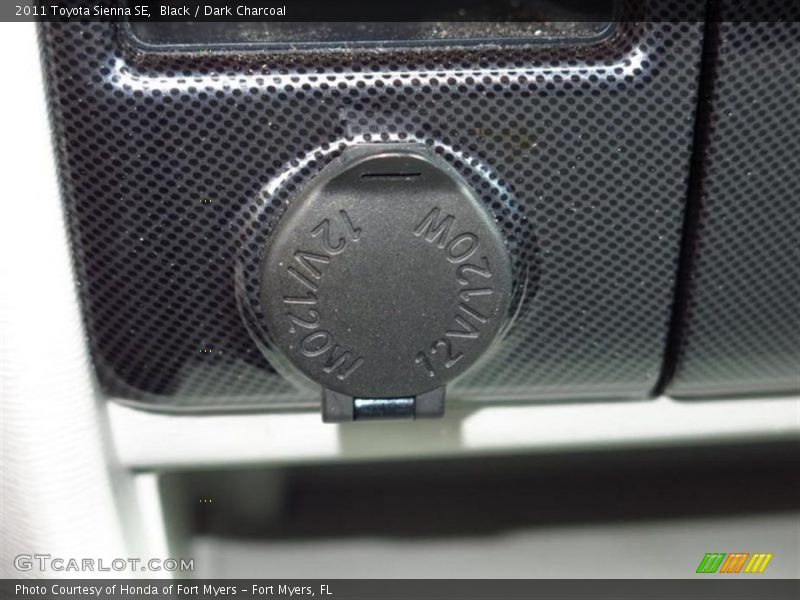Black / Dark Charcoal 2011 Toyota Sienna SE