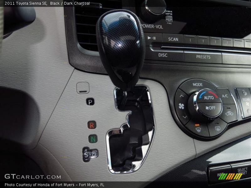 Black / Dark Charcoal 2011 Toyota Sienna SE