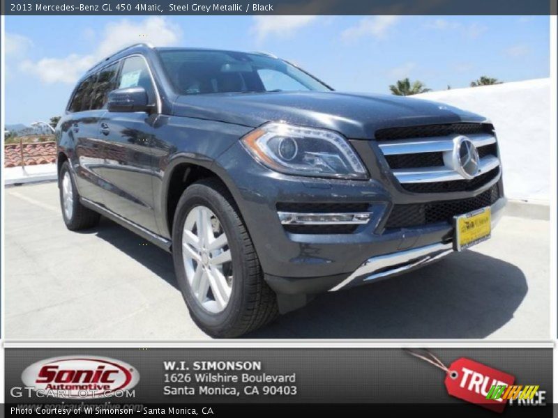 Steel Grey Metallic / Black 2013 Mercedes-Benz GL 450 4Matic
