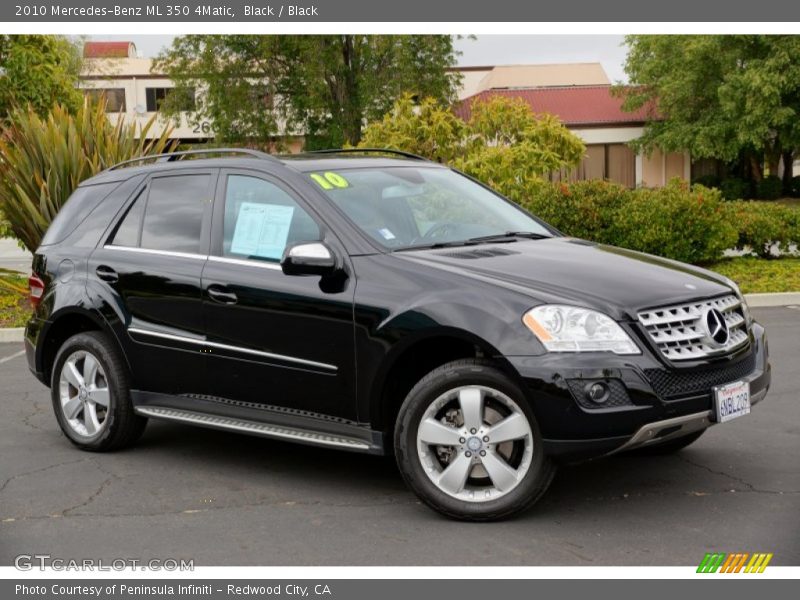 Black / Black 2010 Mercedes-Benz ML 350 4Matic