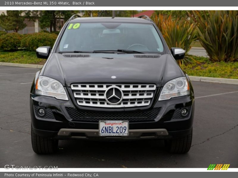Black / Black 2010 Mercedes-Benz ML 350 4Matic
