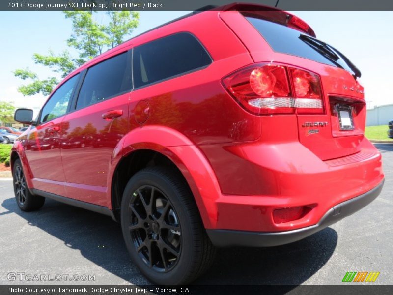 Bright Red / Black 2013 Dodge Journey SXT Blacktop