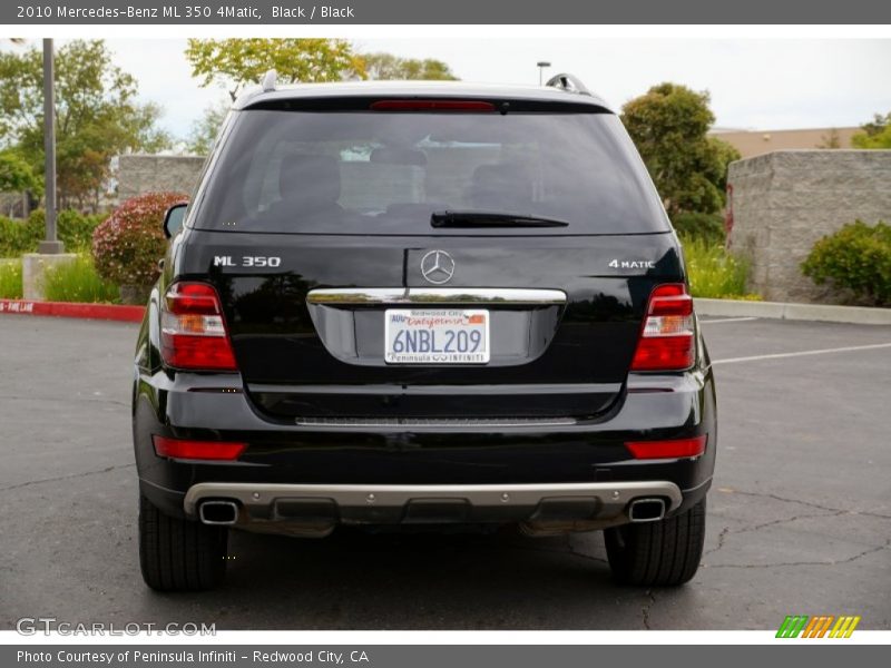 Black / Black 2010 Mercedes-Benz ML 350 4Matic