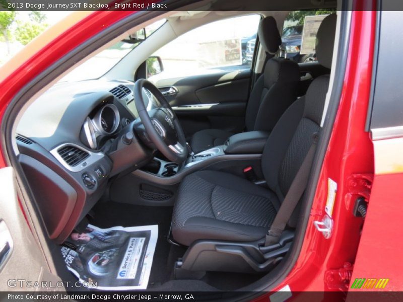 Bright Red / Black 2013 Dodge Journey SXT Blacktop